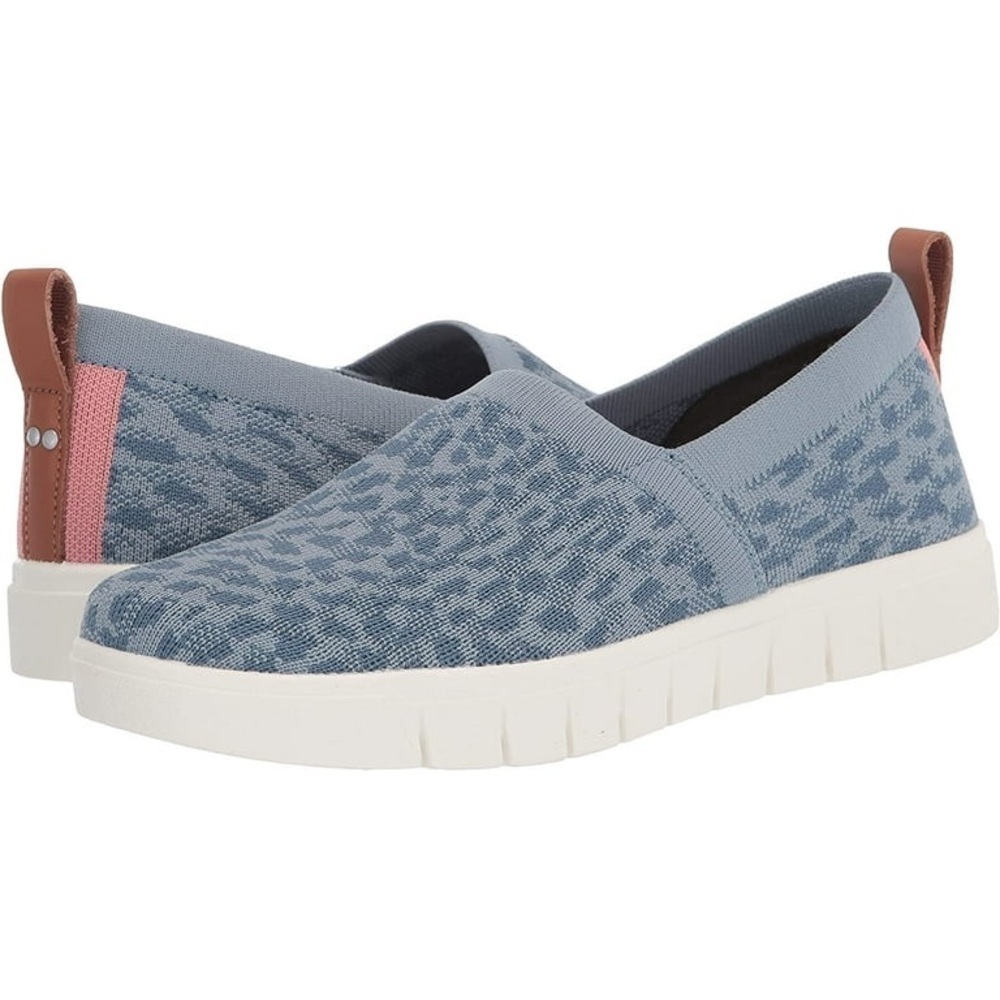 Ryka Animal-Print Stretch Knit Slip-Ons - Hera Exotic 2 Blue
